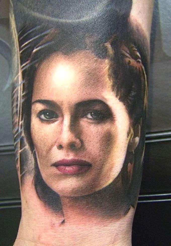 Татуировка портрет Ланистер Игра Престолов