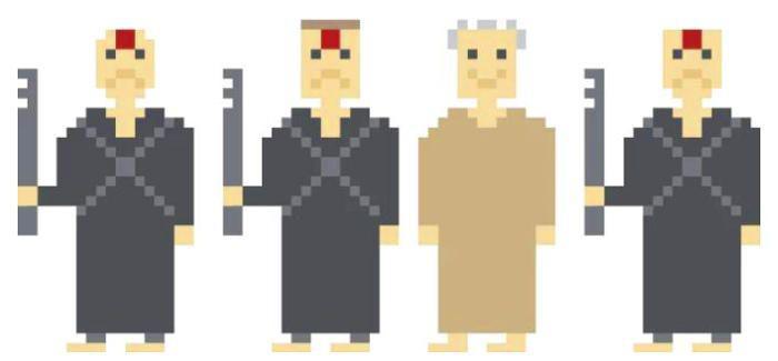 Тату пиксели секта воробьёв