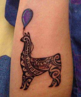 Лама с шариком