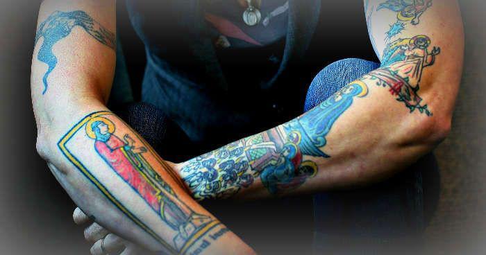 Татуировки католические женский рукав Тату христианские