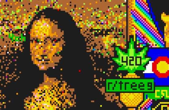 Тату пиксели в цифровом стиле ар брют "новый вымысел"