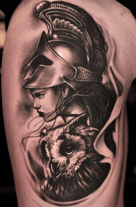 Тату Афина Паллада
