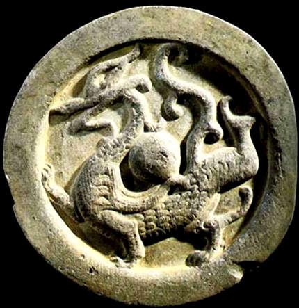 Славянский тату дракон с раскопок Республики Хакасия