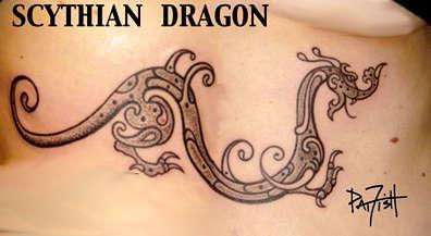 Тату дракон славянский