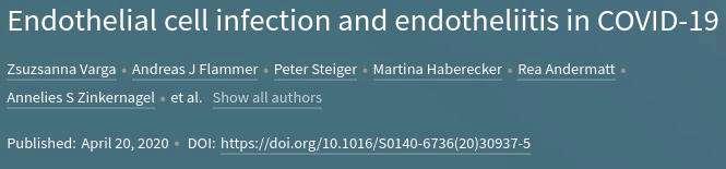 SARS-CoV-2 эндотелиальная дисфункция при COVID-19