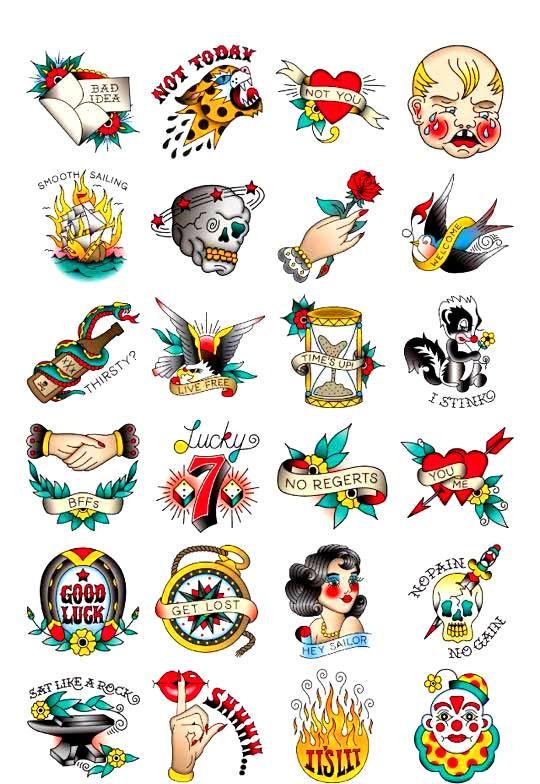 24 стикера мессенджера ФБ «Татуировки о которых не жалеют»