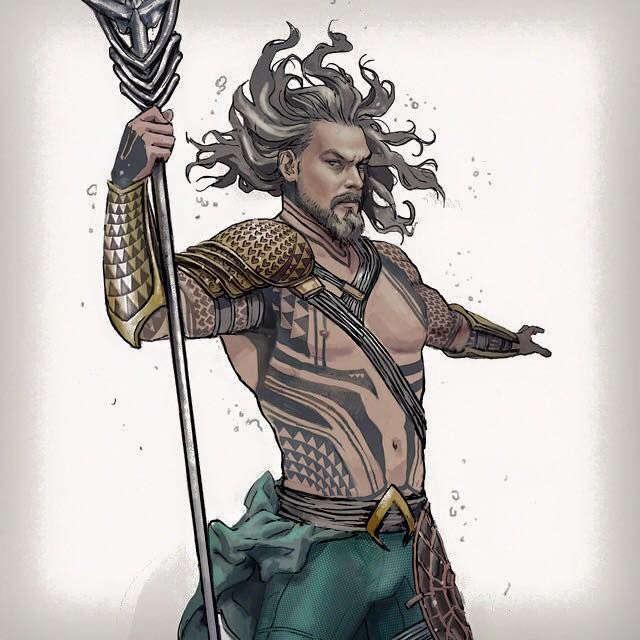 Тату Джейсон Момоа Аквамен