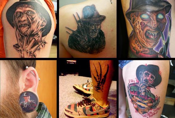 Фредди Крюгер собирает татуировки о себе