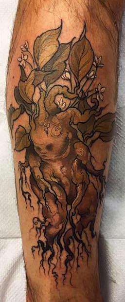 Тату магические мандрагора