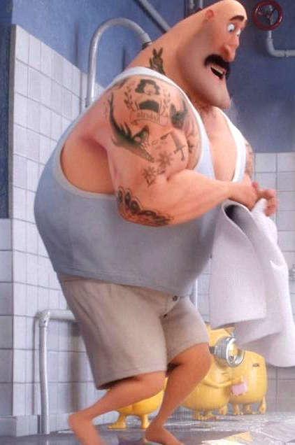 Тату миньоны в Гадкий я 3