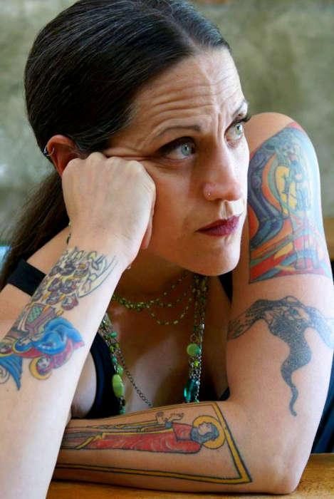 Католические тату — лютеранский пастор женщина Nadia Bolz-Weber