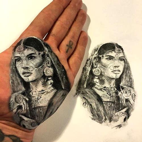 Тату портрет по эскизу