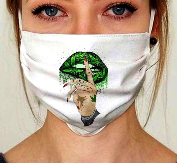 Губы Not today bitch маска