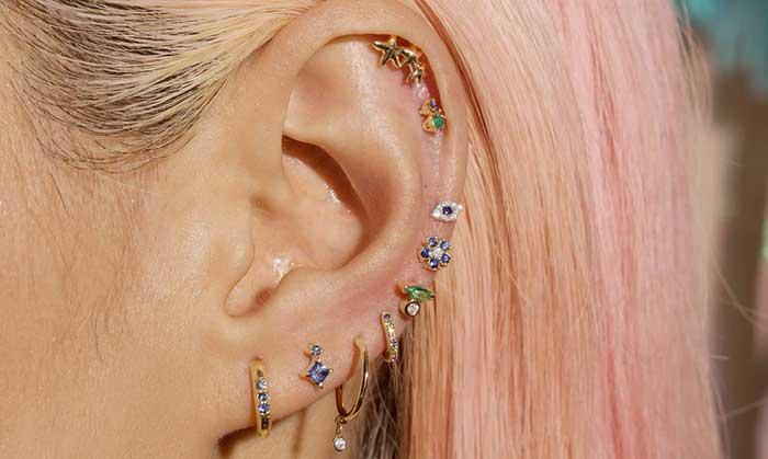 Пирсинг хряща уха