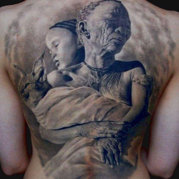 Африканская племенная татуировка