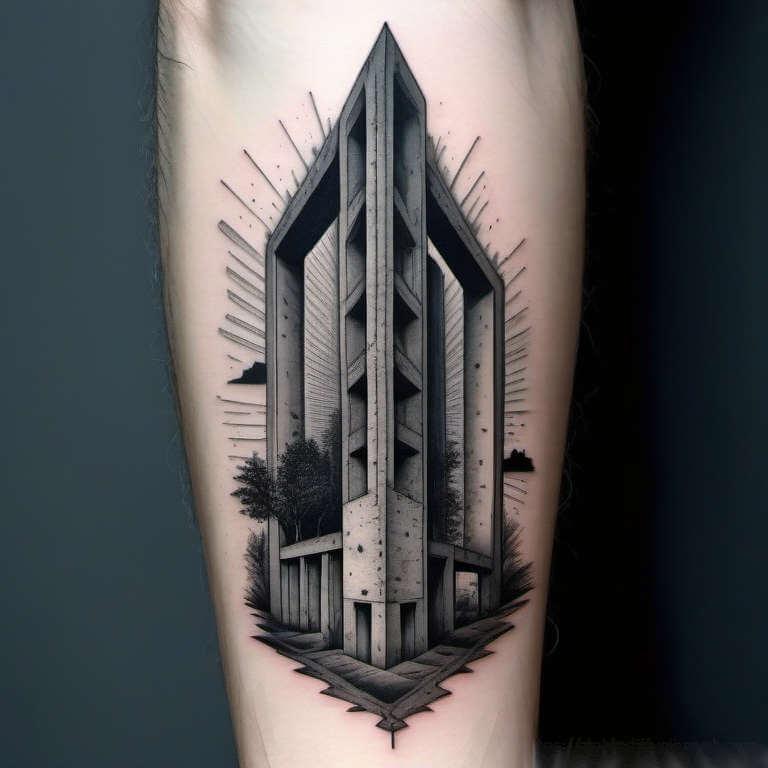 Брутализм в тату