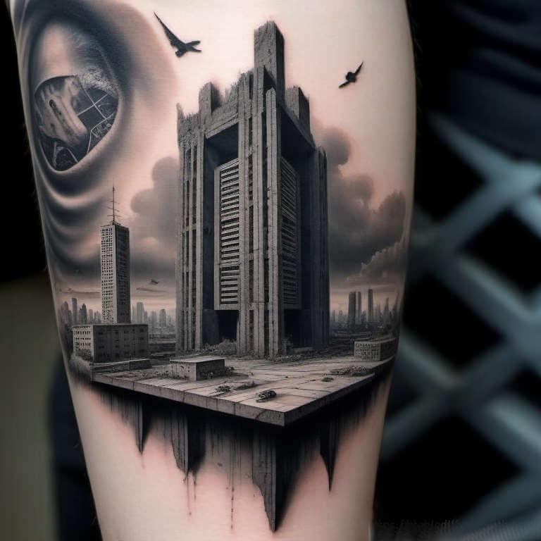 Брутализм в тату