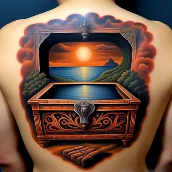 Сюрреализм иллюзии тату