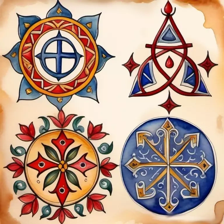 Эскизы Крестов средневековой Европы и Святой Земли