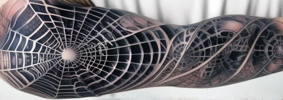 🕸️ Татуировка паутины на локте: символика и значение 🕸️
