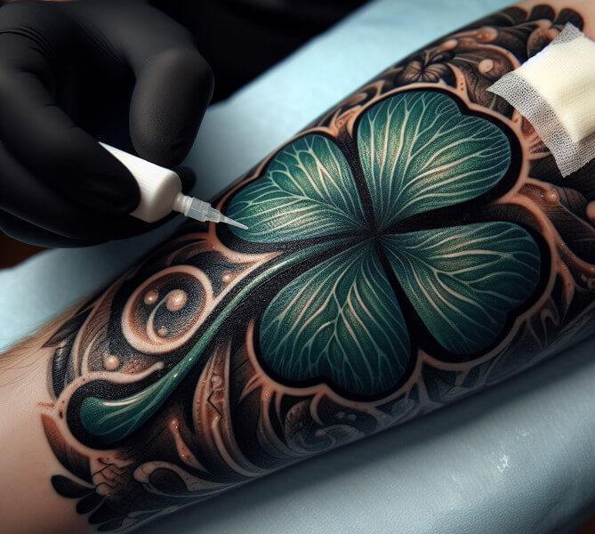 Татуировка клевер