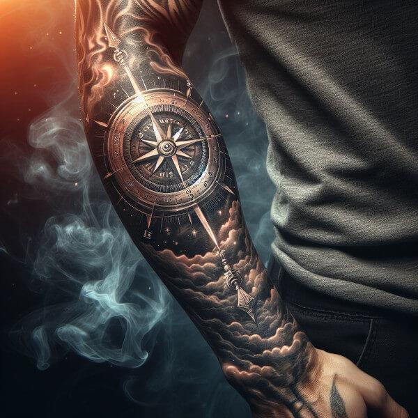 Татуировка компас: 🎯 смысл и значение 🧭 в Мире тату искусства ⛵