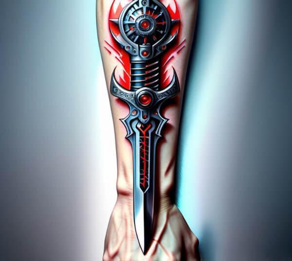 Татуировка Кинжал: открой загадку символизма