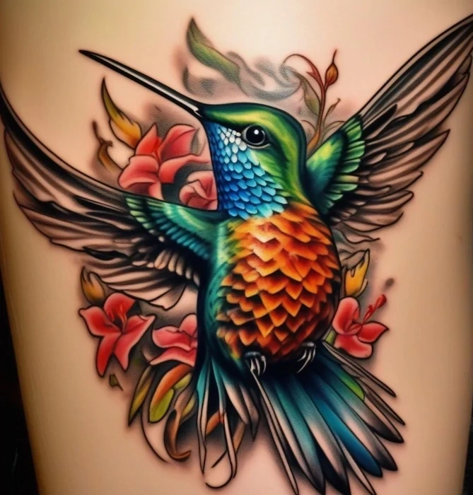 Тату колибри значение