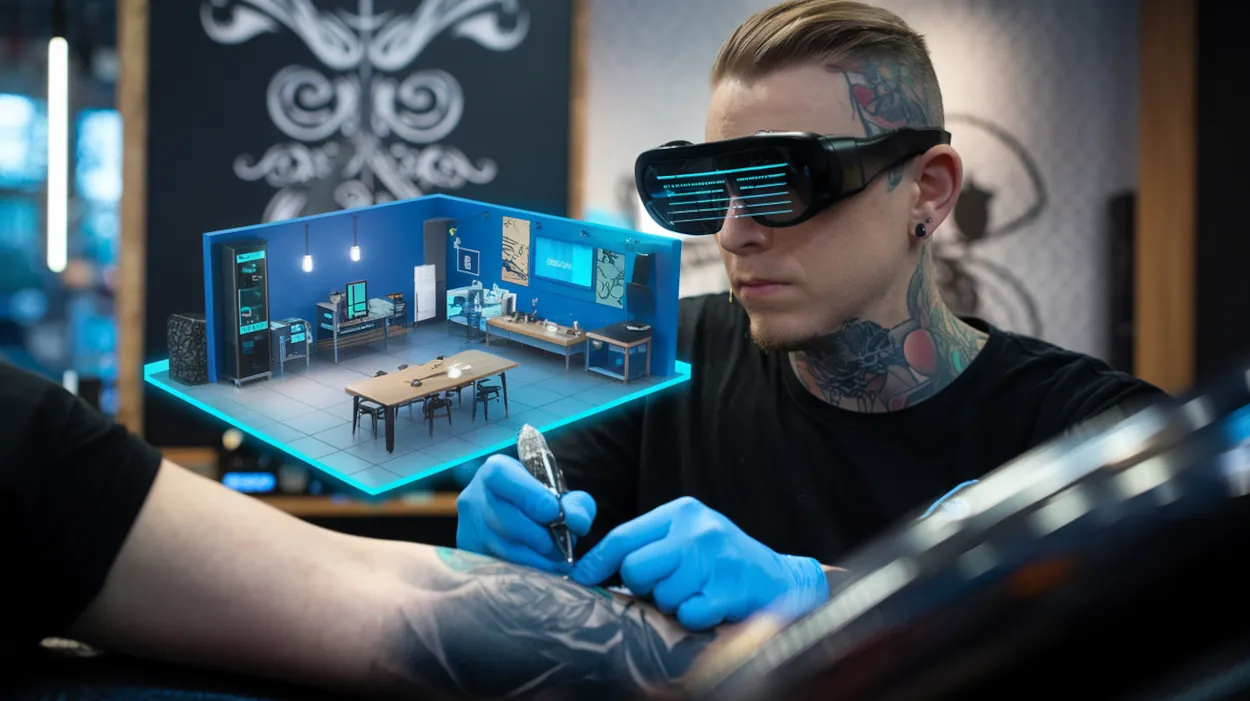 AR-очки для тату студии