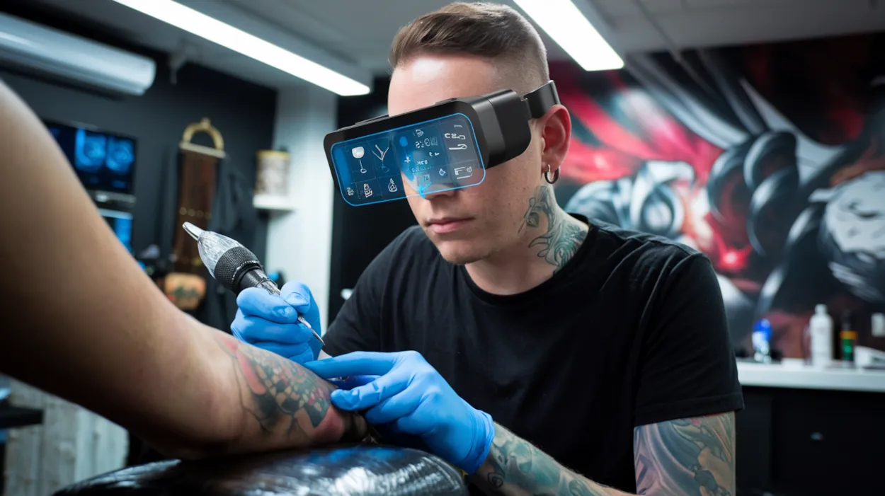 AR-очки для тату мастера