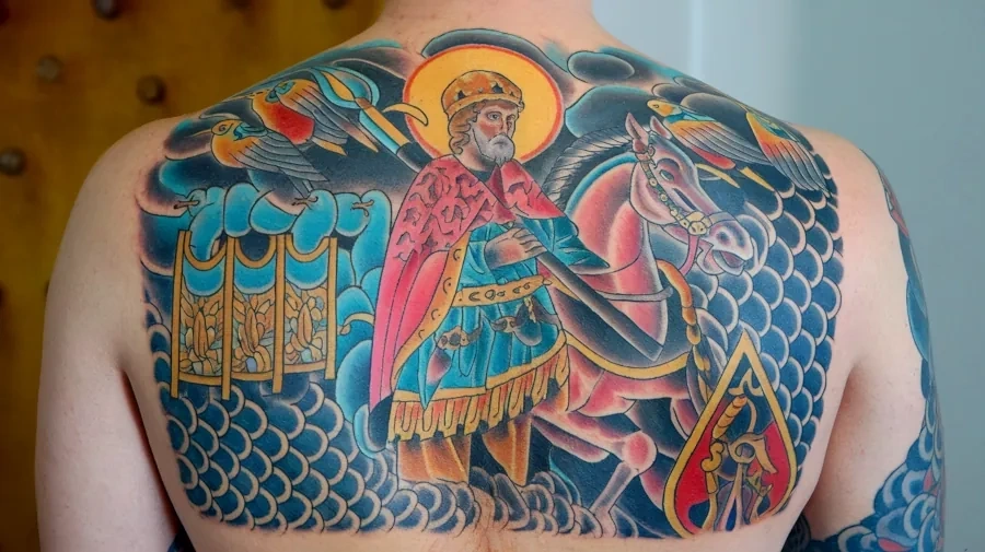Святой Георгий и змей: кросс-культурное значение татуировки