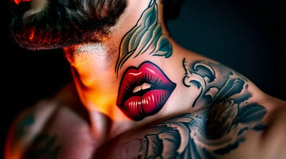 Искусство и символика: татуировка губы на теле и её значение