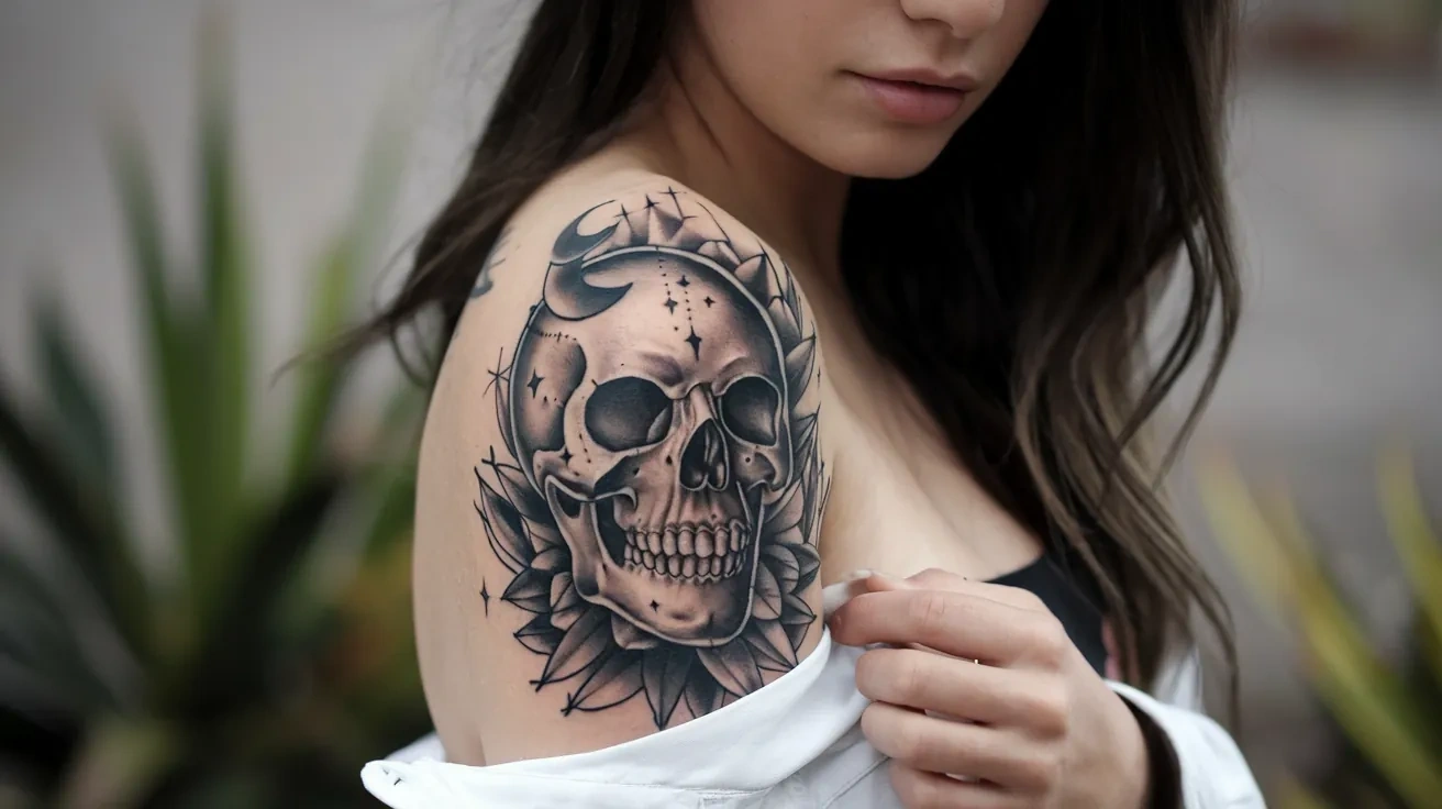 татуировка череп значение у девушки