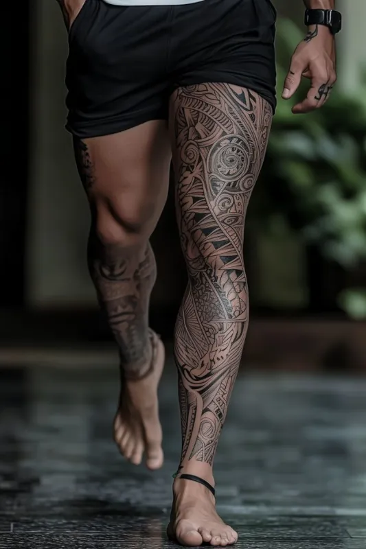 Значение тату на бедрах для мужчин