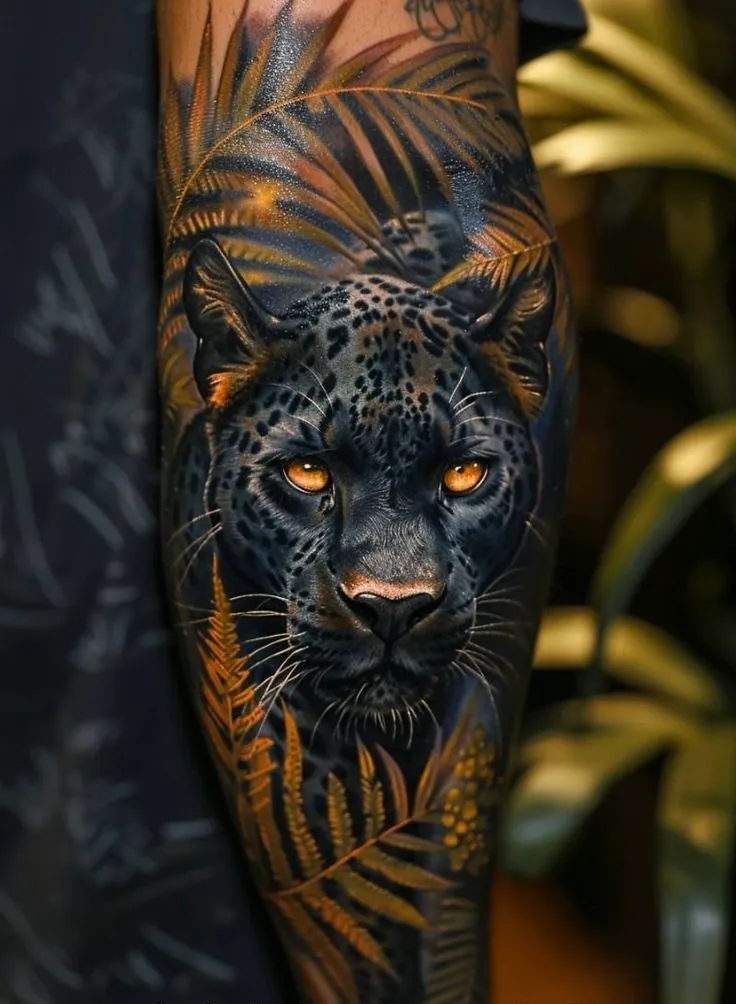 Тату пантера реализм значение у мужчин