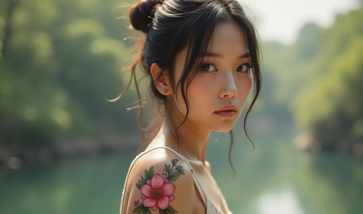 татуировка сакура на плече у девушки символизм значение