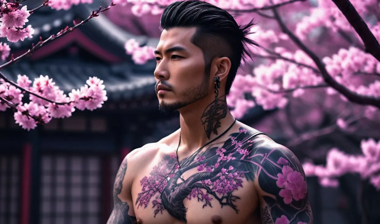 татуировка сакура на груди у мужчины символизм значение
