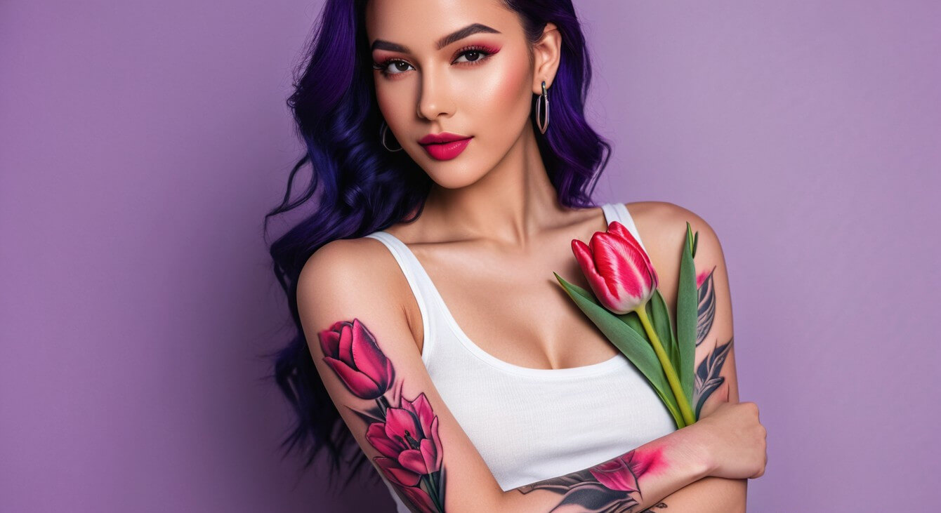 татуировка тюльпан значение у девушки