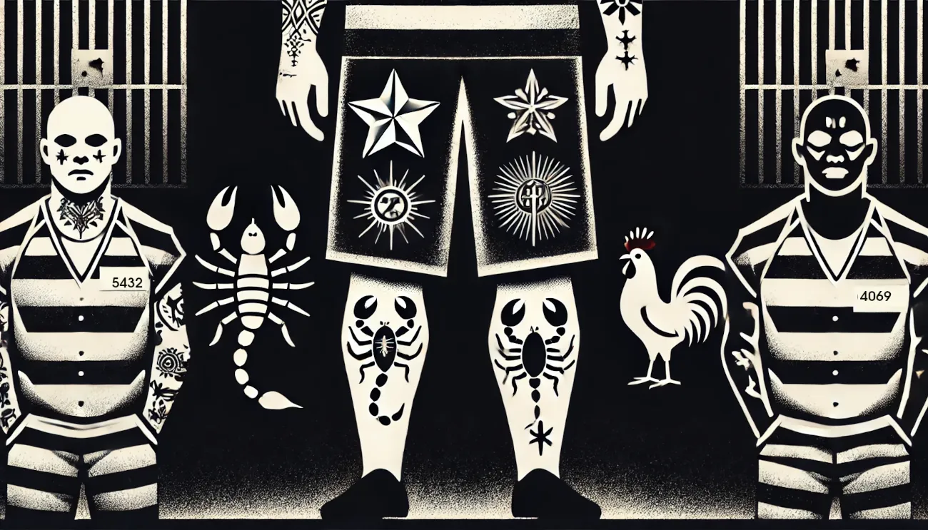 🕸️ Тюремные наколки: топография боли и власти ⚔️⛓️