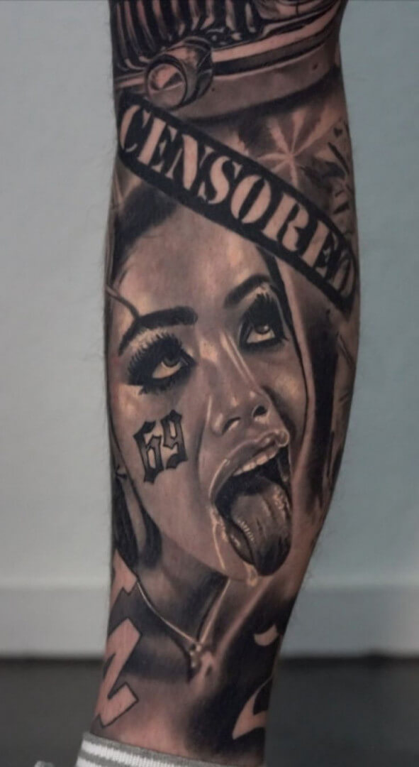 тату на тему эротики