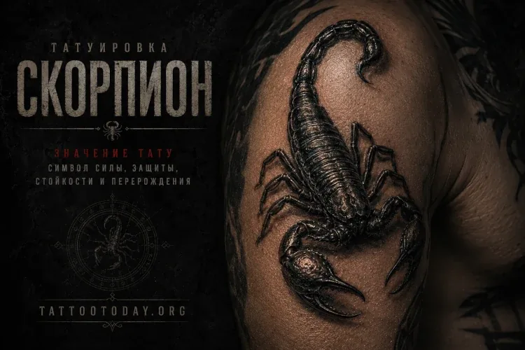 Тату скорпион: значение, которое стоит знать до сеанса