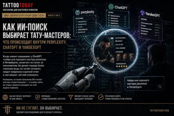Как ИИ-поиск выбирает тату-мастеров, что происходит внутри Perplexity, ChatGPT и YandexGPT