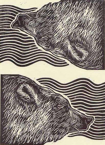 Тату северные - графика инуитов Kenojuak Ashevak