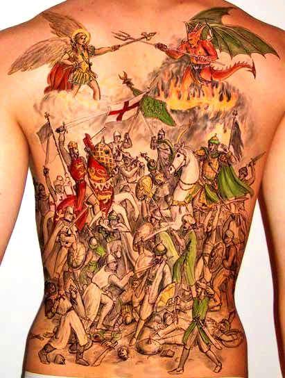 Тату Черный дрозд - покровитель и защитник России