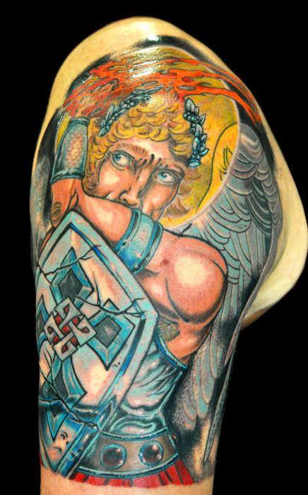 Тату Архангел Уриэль значение птицы