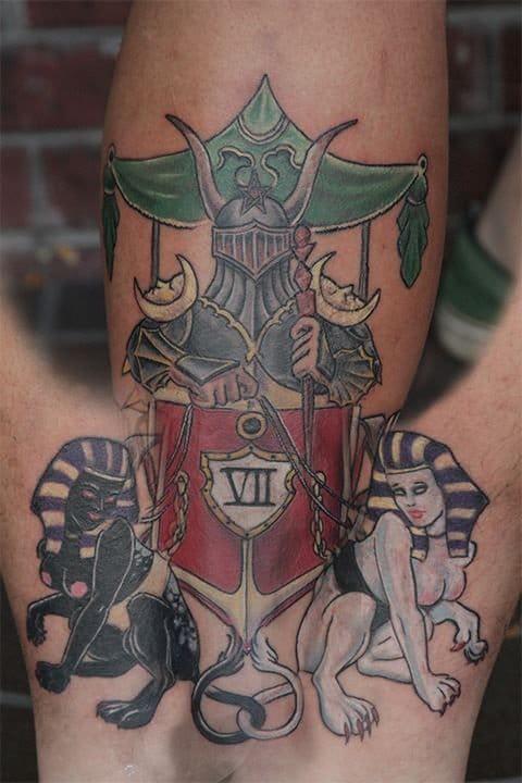 Тату Таро, Колесница, Старишие Арканы