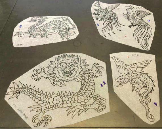 Эскизы тату Фредерика 9 татуировщика Джорджа Берчетта 