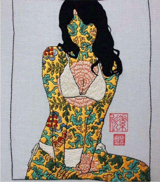 Тату эротика и вышивка