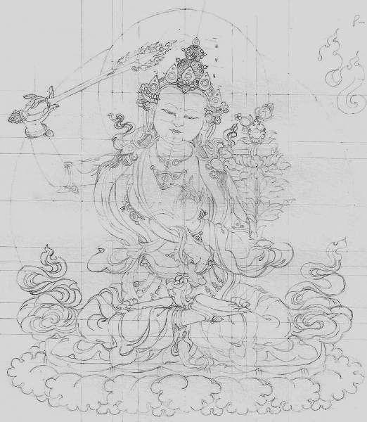 Будда эскиз 
