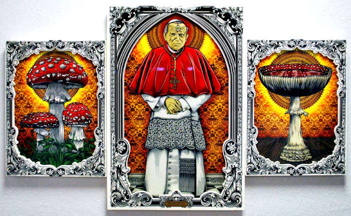 Тату мухомор священный